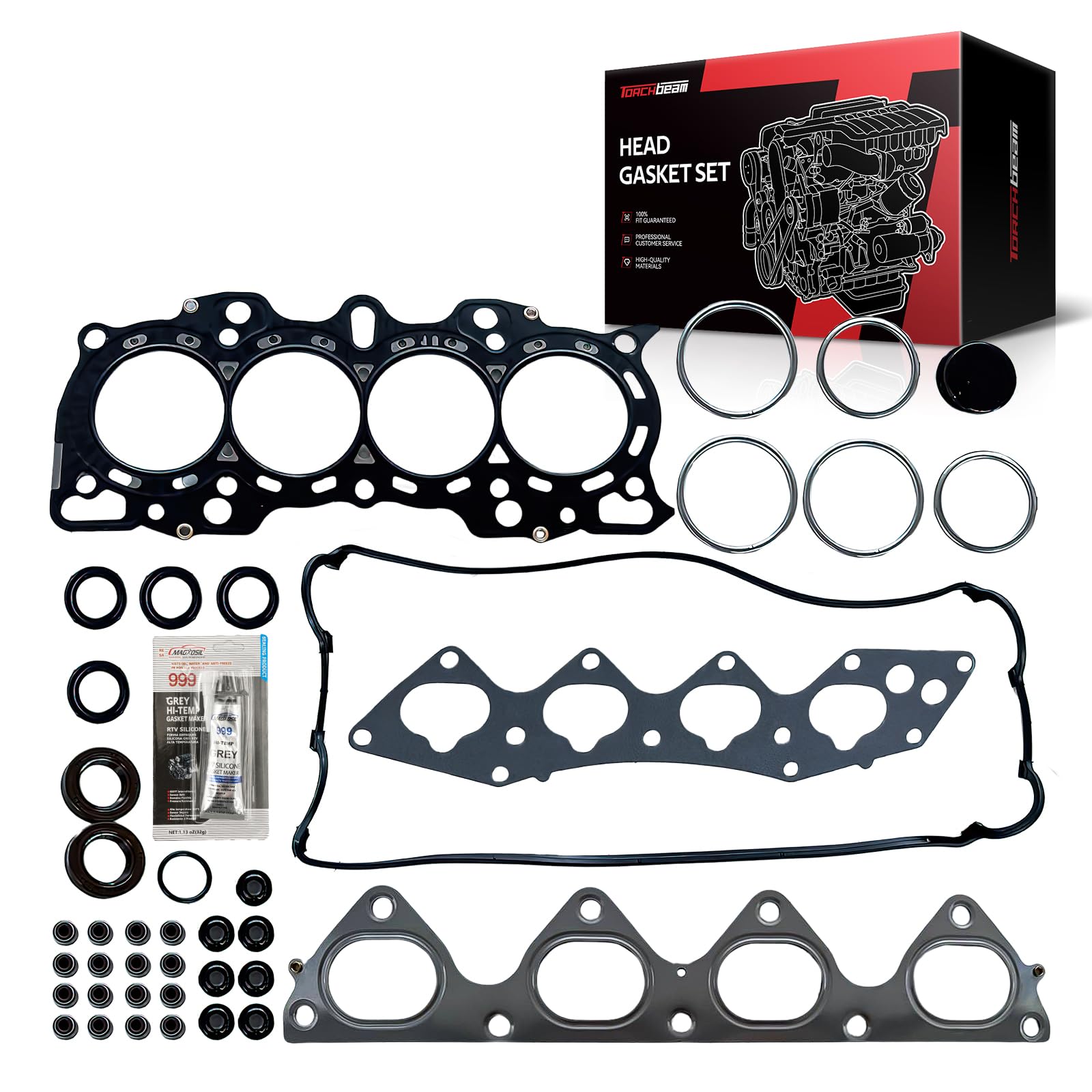 Torchbeam HS26159PT Head Gasket Set Fit for Honda CR-V 1997-2001 2.0L