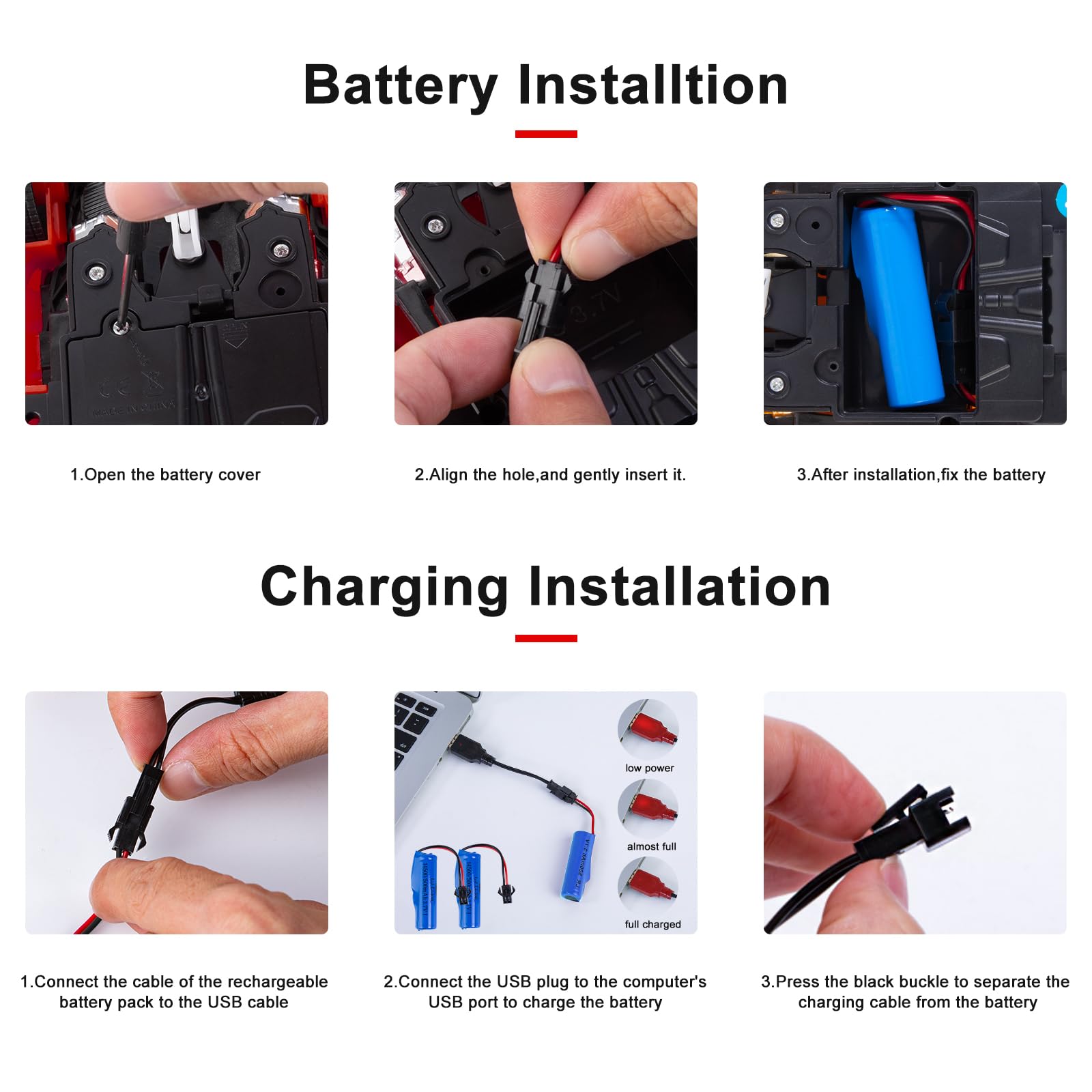 Yellcetoy Transform Macchina Telecomandata Giocattoli, Auto Robot con Gesti della Mano Sening Luce lampeggiante Musica ed Effetto Sonoro, 2,4G RC Cars con Batterie Regalo per Bambini 3-10 Anni Rosso