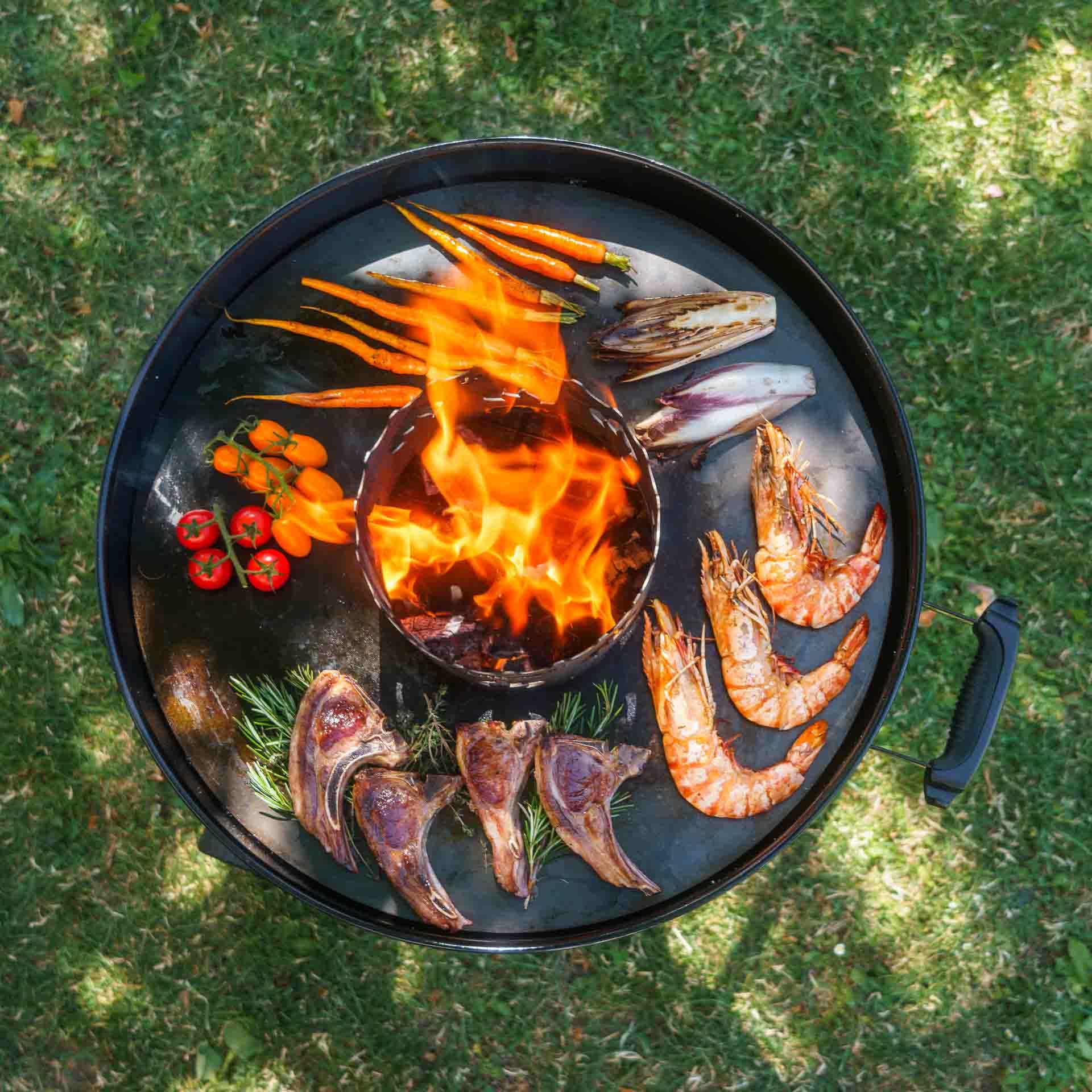 Grillrost.com Das Original Piastra Fuoco 67 - Spessore 4 mm - qualità Made in Germany - per Tutti i Barbecue 67 (65 cm)