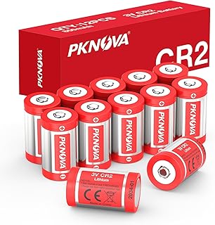 CR2 Battery, 12 Count CR2 3V Lithium Batteries for Golf Rangefinder, 850mAh, 10 Year Shelf Year