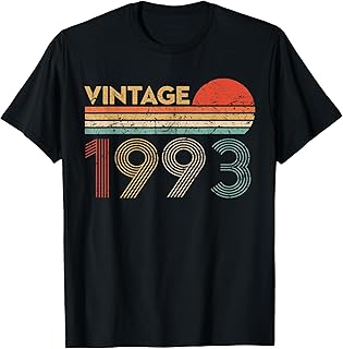 30 Year Old Birthday Vintage Classic Born In 1993 T-Shirt