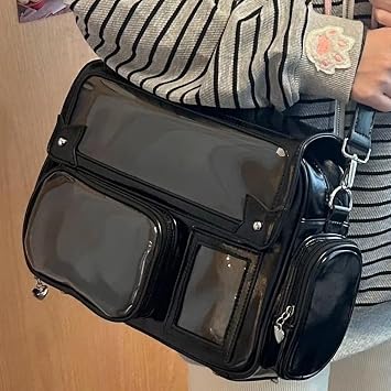 Leather Ita Bag Japanese Crossbody Bag Kawaii School Bag for Formal Prom Party and Casual Daily Fashion Accessories