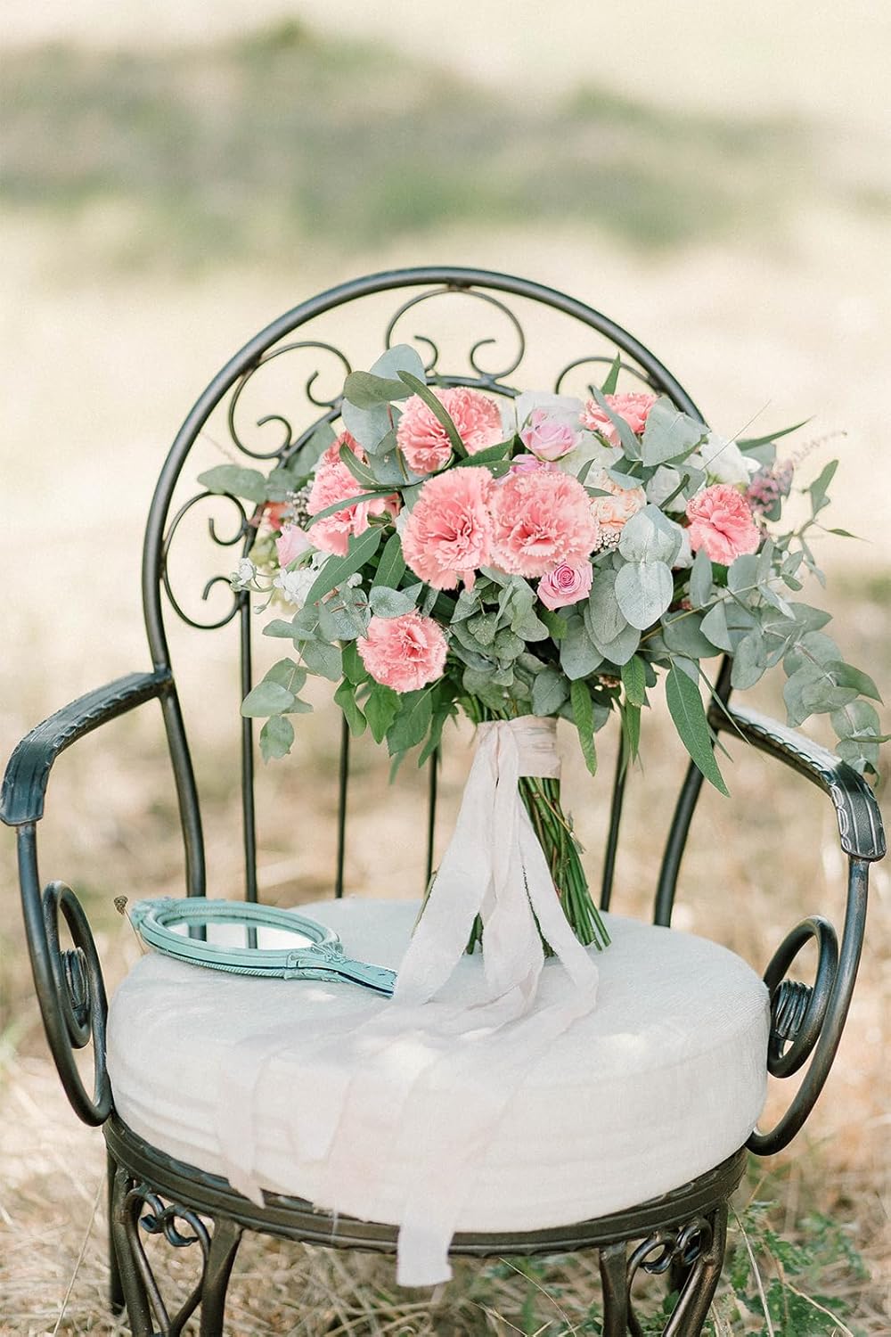 IPOPU Carnations Artificial Flowers 6PCS Fake Silk Carnations 33in Long Flowers for Tall Vases for Wedding Home Table Centerpieces Floral Arrangement(Light Pink) - Image 6