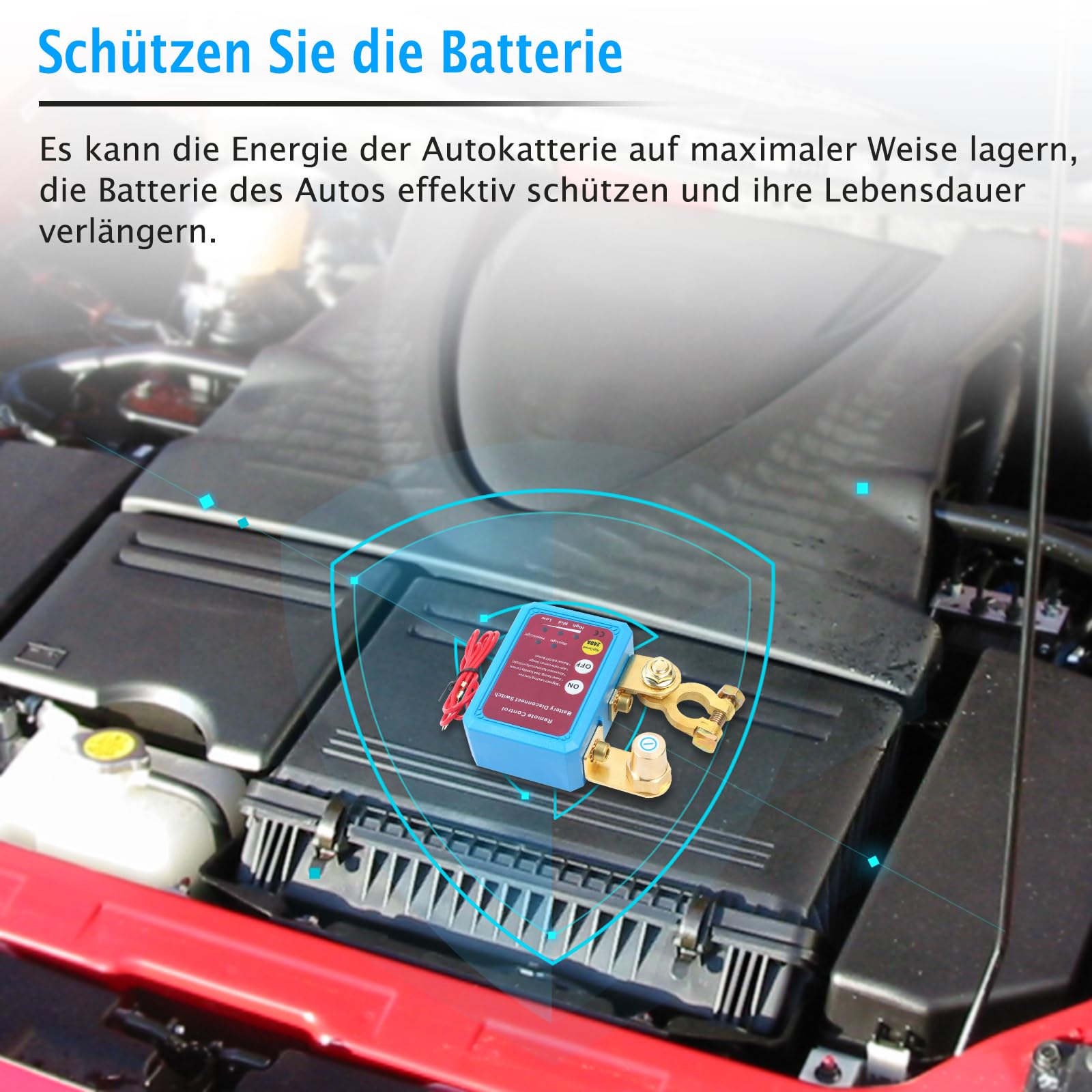 Interruttore Di Separazione Batteria 12V Con Telecomando – Dispositivo Di Spegnimento Automatico Per Auto, Barche E Camper