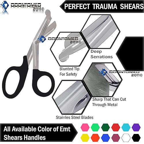 Miniatura 7 de OdontoMed2011 TIJERA DE CIZALLA DE VENTA EMTUTILITY 7.25" 7-14" (7 14", NEGRO)