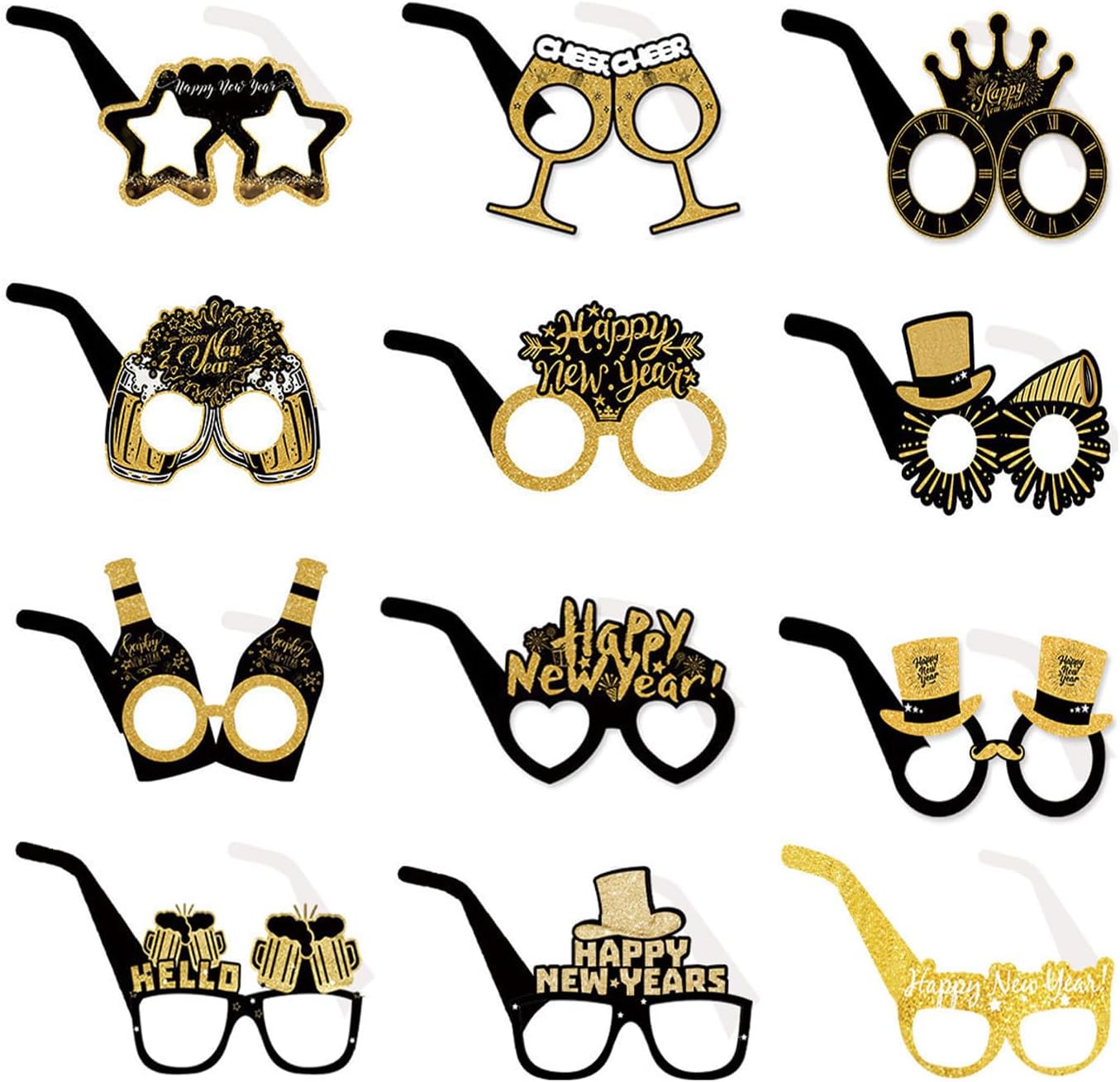 Ediactcyl 18 Pack Happy New Year’s Eve Glasses 2026: New Year’s Eve Party Supplies 2026 | Happy New Year Eyeglasses 2026, NYE Party Favors Decorations 2026 - Image 7