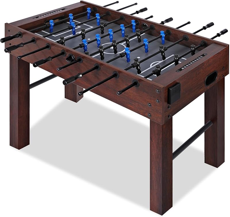 Mesa de futbolín de tamaño completo de 54 pulgadas para el hogar, mesa de juego de fútbol | Diseño de tamaño completo de 54", para el hogar, juego de fútbol de competición, con 2 pelotas, futbolín, sala de juegos