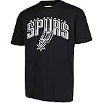 Ultra Game NBA Official Mens Super Soft Supreme T-Shirt - Unisex, San Antonio Spurs, Black, Large
