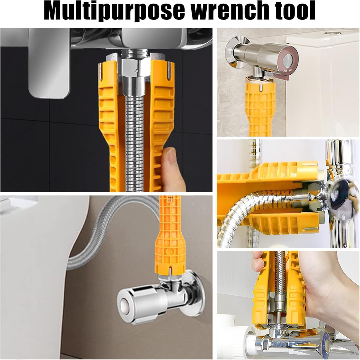 14 in 1 Chiave per Rubinetto Sottolavello, Chiave per Rubinetto, Tasto tap Multifunzionale, Chiave a Tubo per Rubinetti, Asto Tap Multifunzionale, Per Lavandino Lavandino Cucina Sanitaria