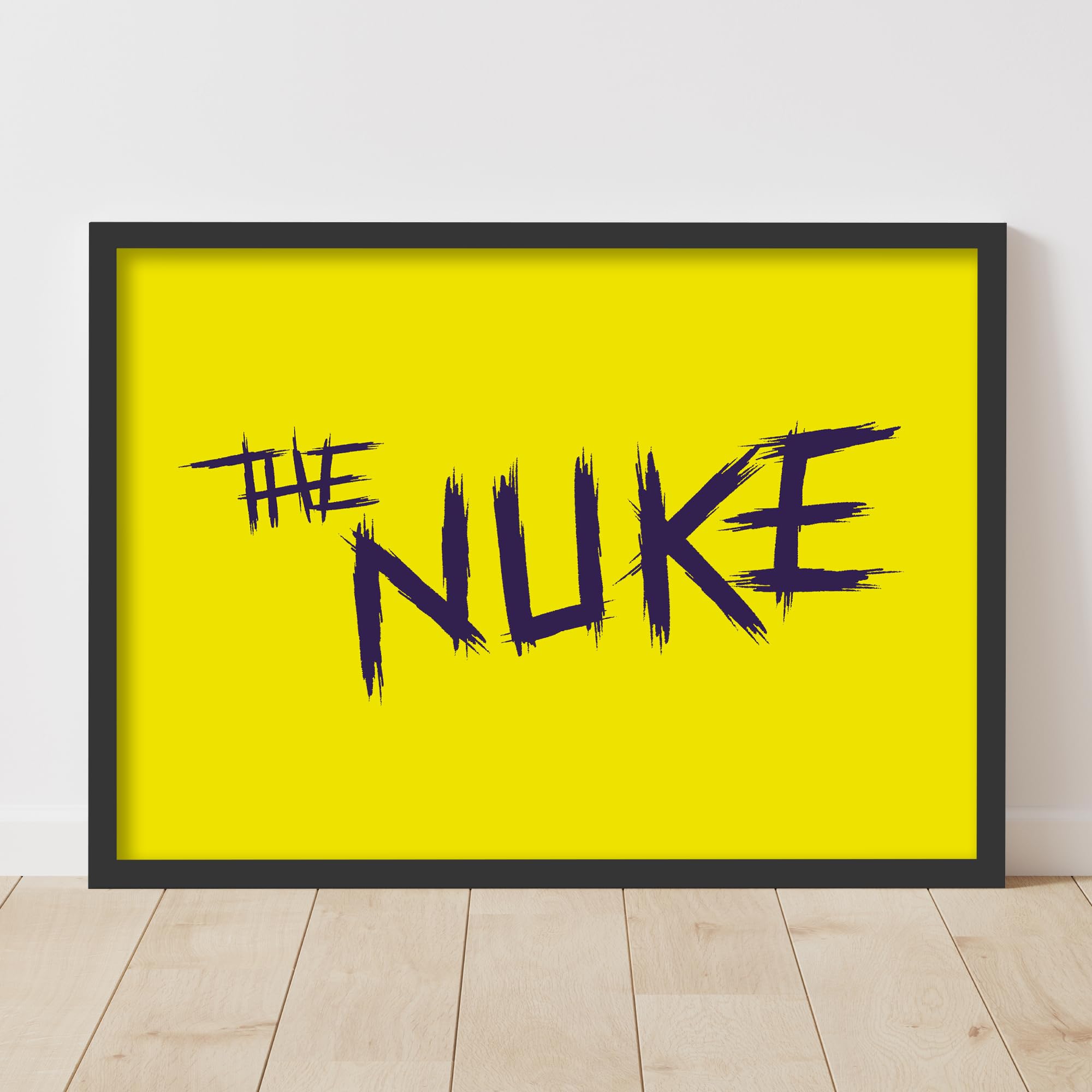 Luke Littler Darts Print - The Nuke Yellow Poster (21cm x 29.7cm - A4)
