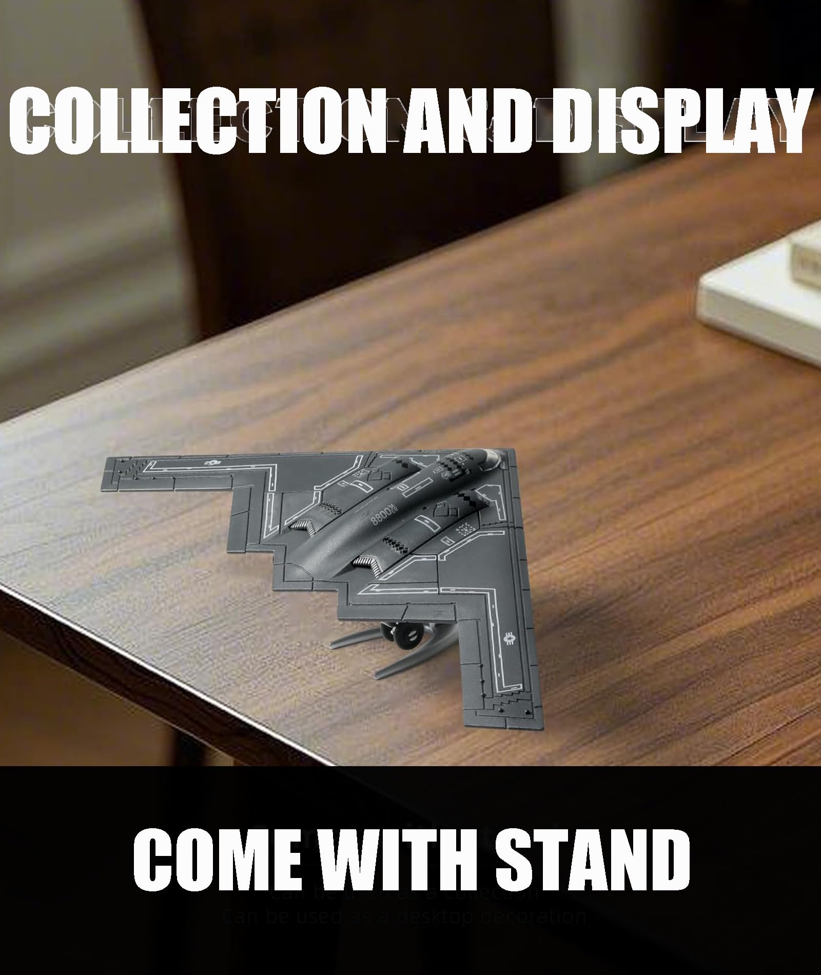 Fighter Jet Model, Toy Fighter Jet, Military Aircraft Display, Grey Aircraft Model for Collectors and Enthusiasts, Durable and Detailed Design, Suitable Decoration for The Room - Image 7 thumbnail