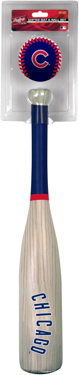 Rawlings MLB Chicago Cubs Grandslam Bat and Ball, Blue : Sports & Outdoors