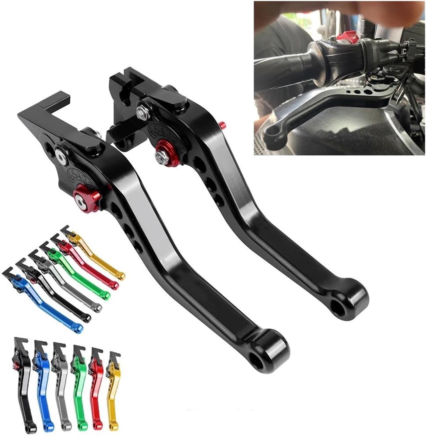 Levers Compatible with TNT300 TNT600 TNT 25 150 251 302 600 BN600 BN302 Long&Short Brake Clutch Levers Motorcycle Handle Lever(Short Black)