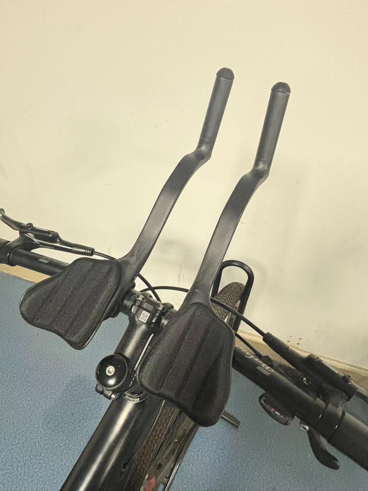 Carbon TT Aufsatz Triathlon Zeitfahren Lenkeraufsatz 31,8 mm 38cm Lange UD Matt Aerodynamisch T700/T800 Kohlefaser Ultraleicht 230g