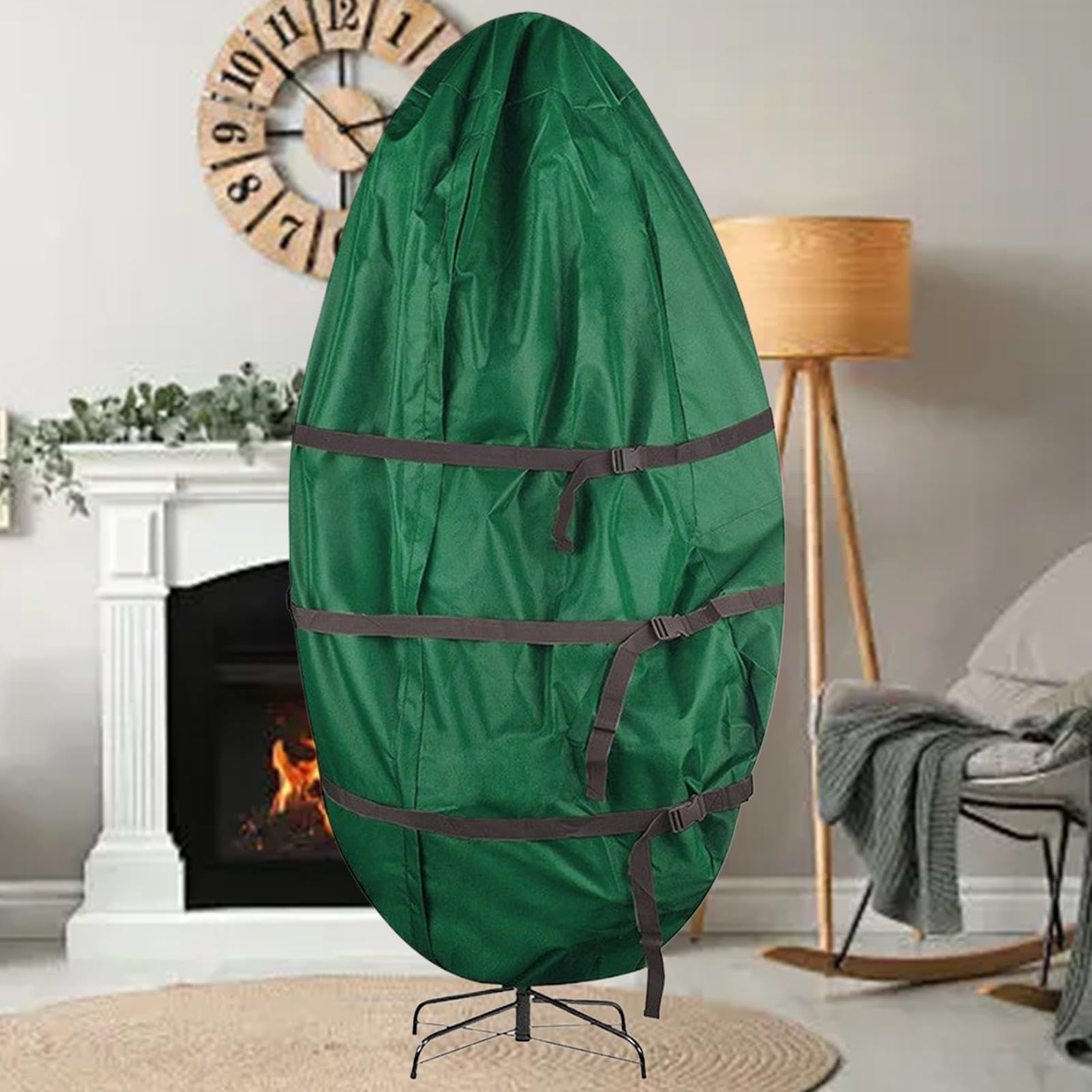 Bolsa para árbol de Navidad, cubierta resistente, para árbol