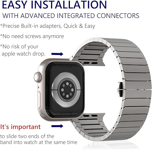 Miniatura 5 de WINGLE Compatible con Apple Watch Band Ultra 2 Band Ultra Band de 1.929 in 1.811 in 1.772 in 1.732 in 1.654 in Series 10 9 8 7 para hombres, correas