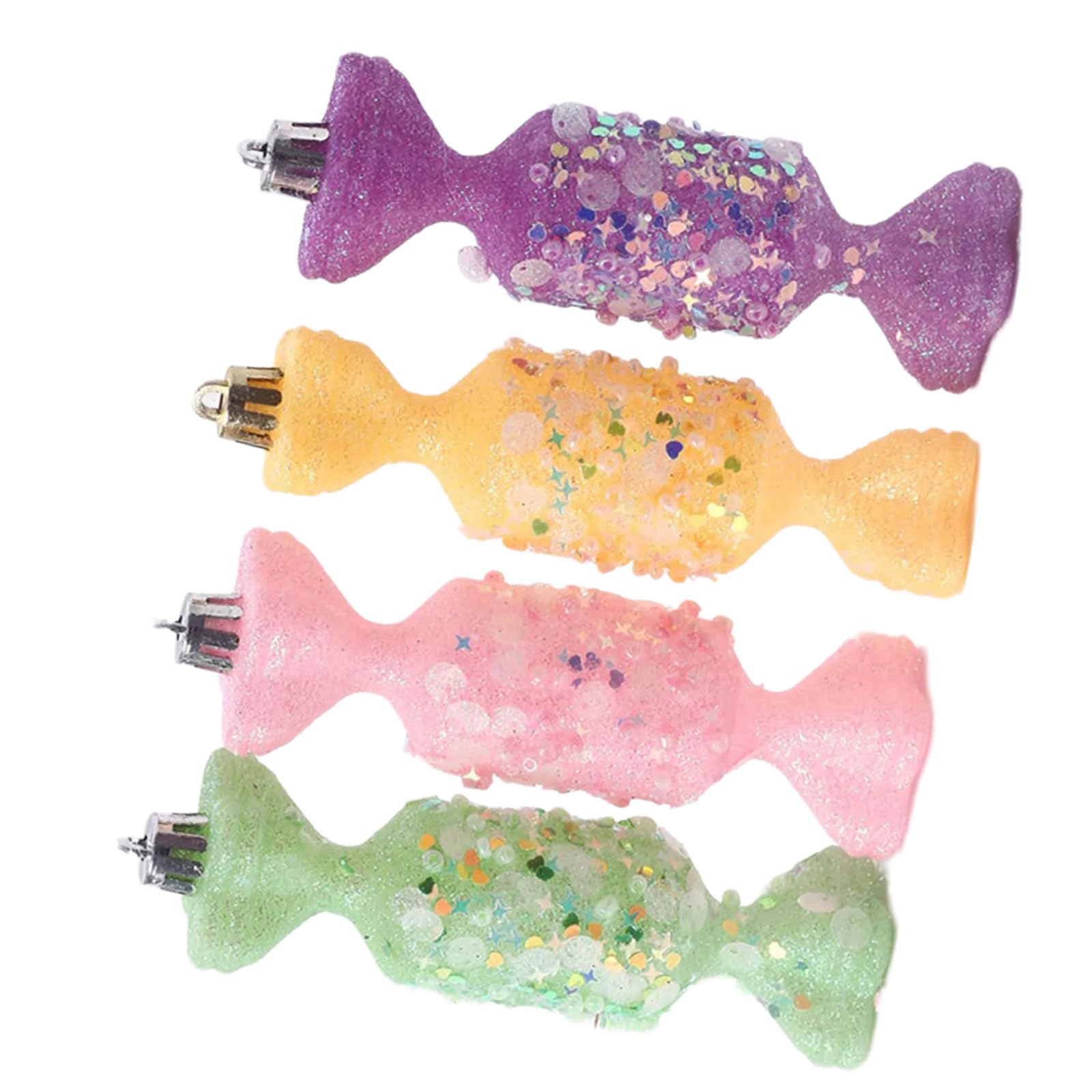 Buxuaaaa Candy Colorful Baubles For Christmas Tree Decorations For Party And Home Colorful Hanging Pendants Embellishment Christmas Tree Baubles