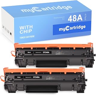 myCartridge 48A Toner Cartridge Black Compatible for HP 48A Toner Cartridge HP Pro MFP M15w M29w M28w M15a Printer, CF248A(2 Pack)