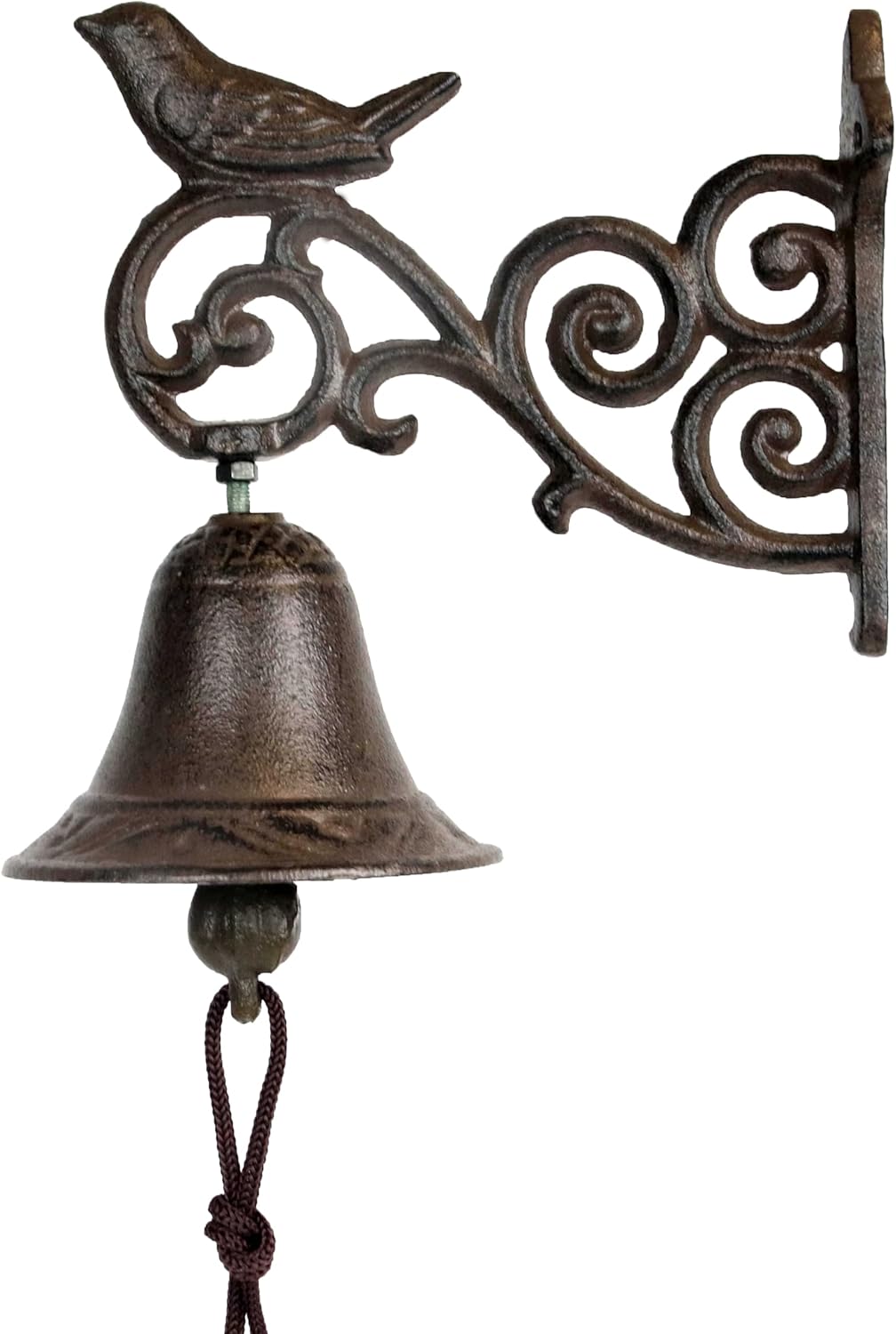 Cast Iron Dinner Bell, Decorative Hanging Bell for Farmhouse, Dinner Bell Outdoor, Garden & Home - Clear Sound,Antique Cast Iron Bell【cast Iron Bell for Outdoor】