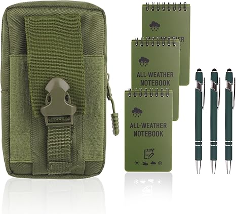 Amazon.com : 7pcs Waterproof Notebook, 3 X 5 Inch Pocket Notebook with ...