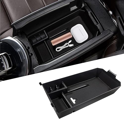 TTCR-II Compatible con el organizador de consola central Mercedes Benz Clase C W205 2015-2021 (solo Sedan y Coupe), para bandeja organizadora de