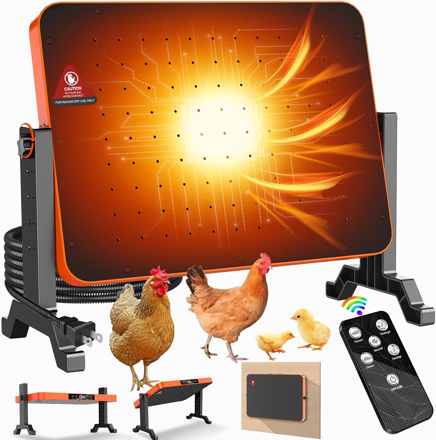 Amazon.com: Chicken Coop Heater for Winter,200W Smart Brooder Coop ...