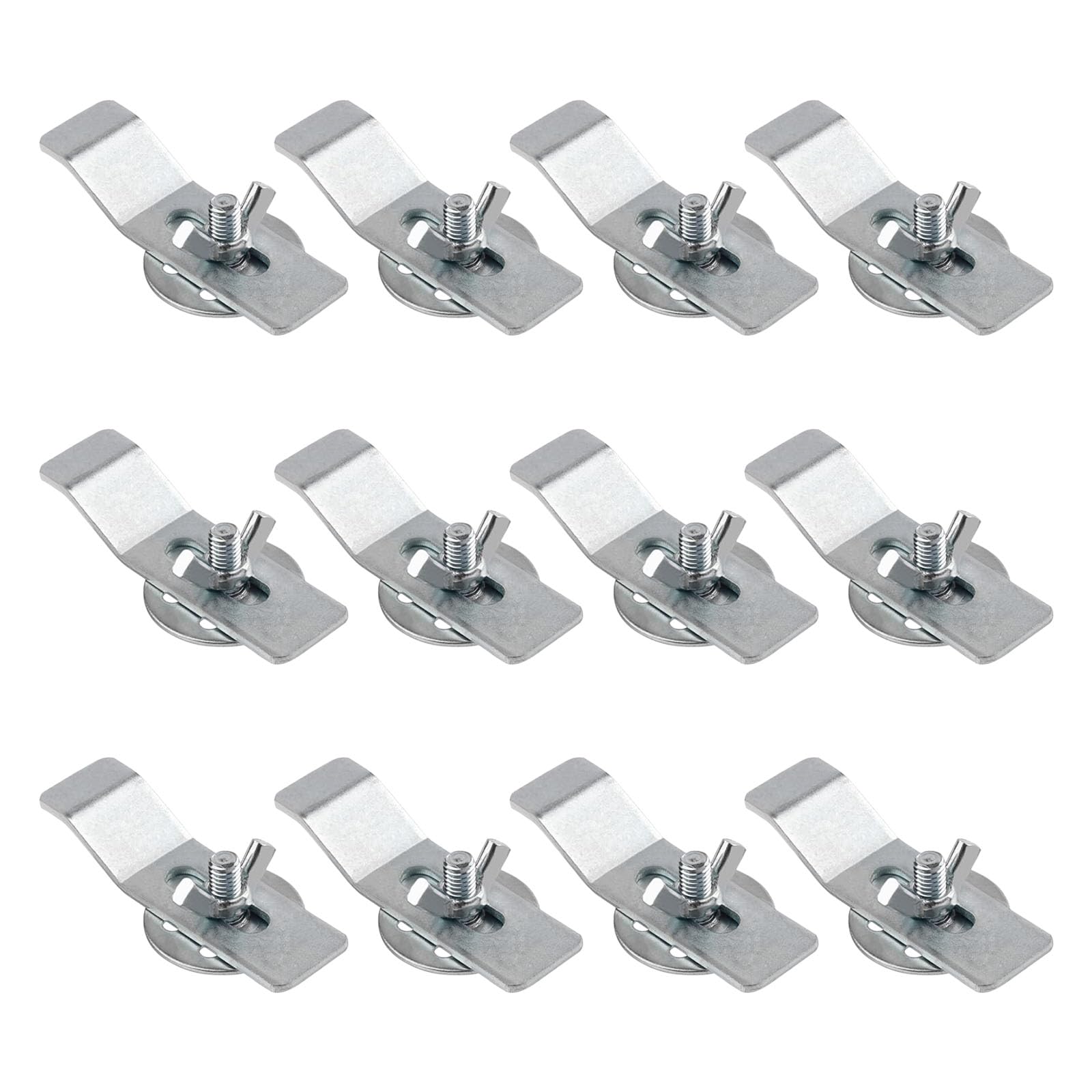 Jiingekk Multicolor 12Pieces Heavy Duty Under Counter Sink Brackets With Antislip Design For Stable Sink Clip Metal
