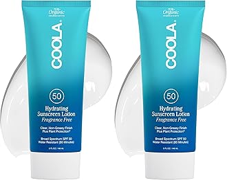 Organic Sunscreen SPF 50 Sunblock Body Lotion, Dermatologist Tested Skin Care for Daily Protection set