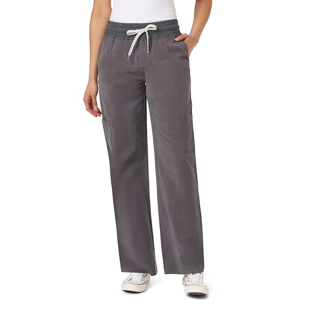 WallFlower Womens Flirty Curvy Pull on Relaxed High Rise Cargo Insta Pro Juniors Trousers