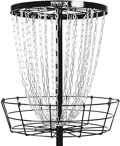 Miniatura 14 de Remix Deluxe 24-Chain Practice Basket for Disc Golf - Choose Your Color Rojo -,Negro,Azul Real,https:/ www.Yaxa/dp/undefined