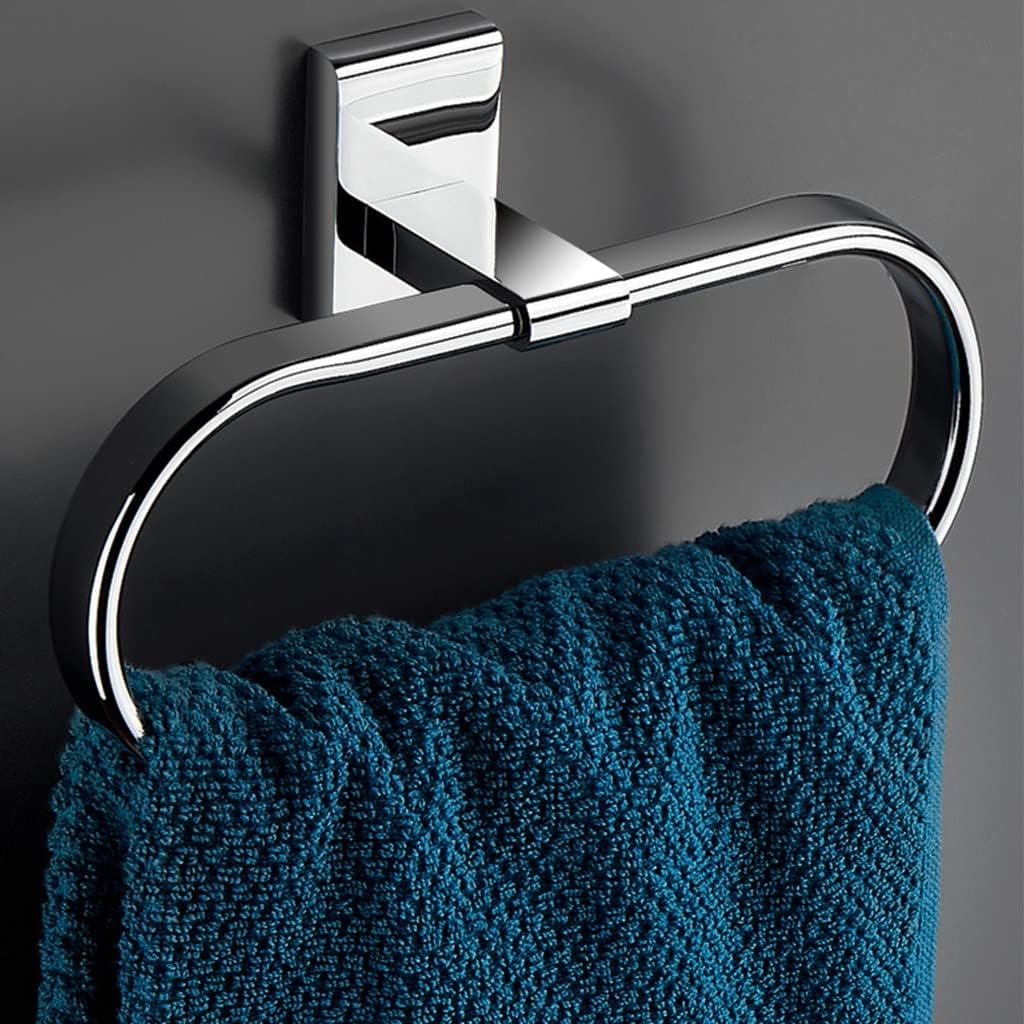 LSLYTQ High-end All-Copper Towel Ring, Bathroom Small Size Towel Rack, Bathroom Light Luxury Toilet Towel Holder