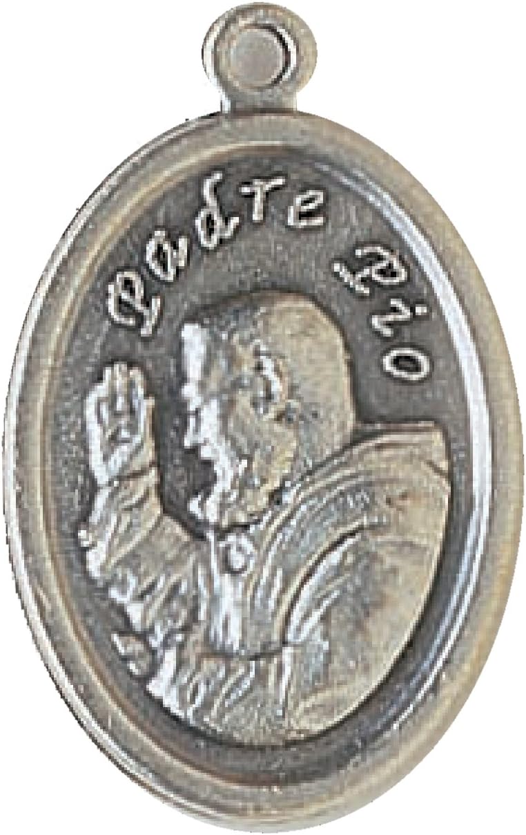 100 Piece Pack, Patron Saints Medals, St. Pio of Pietrelcina