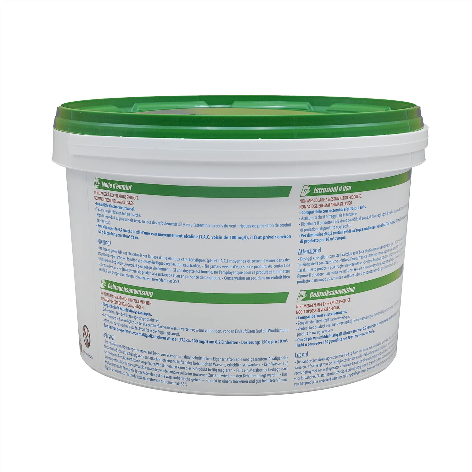 HTH pH Moins Micro-Billes - 5kg | Correcteur de pH Solide - Baisse Le pH + 10 Tests HPS OFFERTS 6 en 1