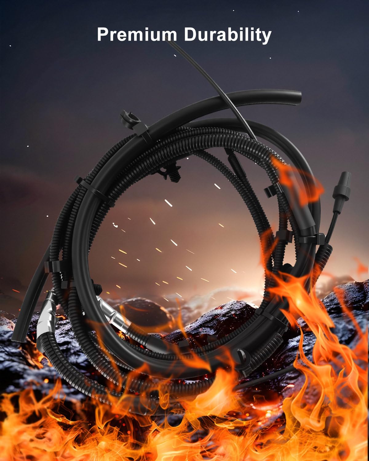 Front Locking Hub Vacuum Line Fit for Ford F-150 4WD Auto Locking Front Hubs 2004-2008, 4WD Front Locking Hubs Connecting Vacuum Lines Assembly Replace 7L3Z-7A785-A 926-466 5L3Z-7A785-A