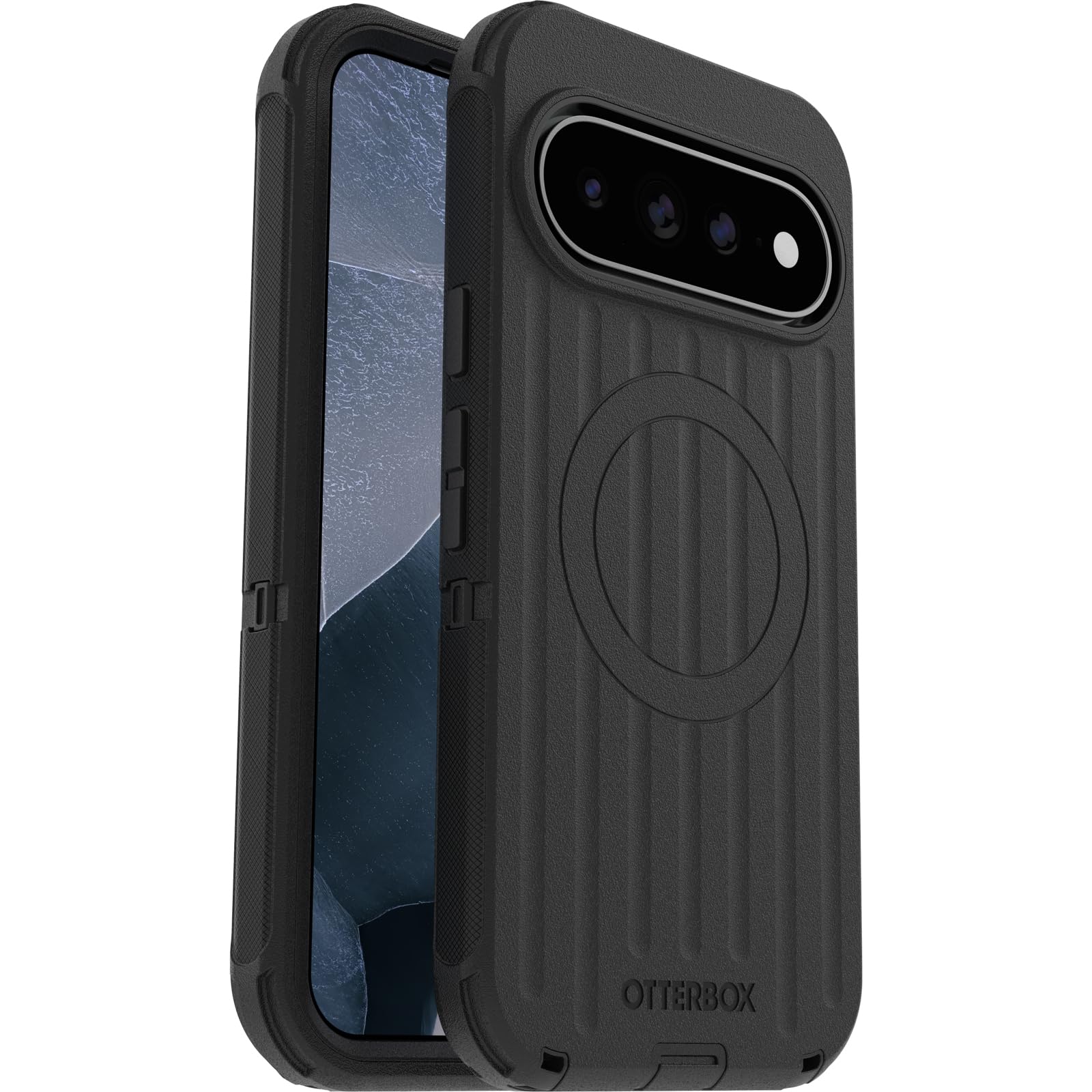 OtterBox Cover Defender Pro Pixelsnap per Pixel 11 Pro XL, Nero | Custodia protettiva antiurto, a prova di caduta, protezione estrema, con magneti, testata 7x norme MIL-STD 810G