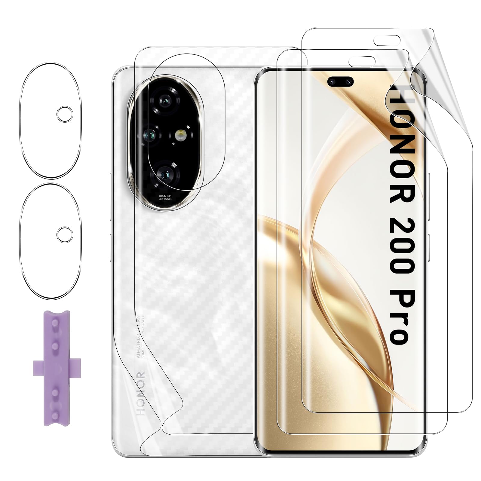 BCHKLAI Privacy Pellicola Protettiva per Honor 200 5G [2 Pezzi], Pellicola Protettiva Anti-Spy, Anti-Spia TPU Film, Antigraffio, Senza Bolle, Anti-Spia Protezione Schermo per Honor 200