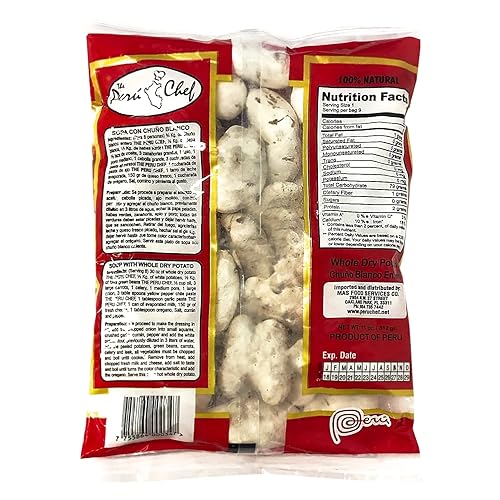 Miniatura 2 de PeruChef Chuño Blanco Entero Peruano | Patatas blancas enteras secas 11 oz
