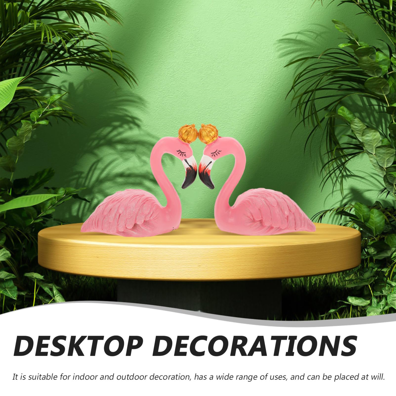 Toddmomy 2 Set Ornamenti Per Flamingo Di Coppia Flamingos in Miniatura Ornamento Di Fenicottero Per Interni Ornamento Da Giardino Fenicottero Arredamento Rosa Resina Ambientale 2 Pezzi * 2
