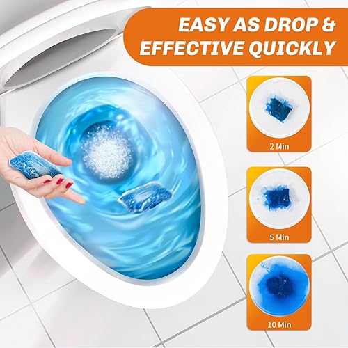 Miniatura 9 de WELLUCK 20 paquetes de tratamiento de inodoro para autocaravana, desodorante de tanque negro para cámper, inodoro portátil marino, descomponen