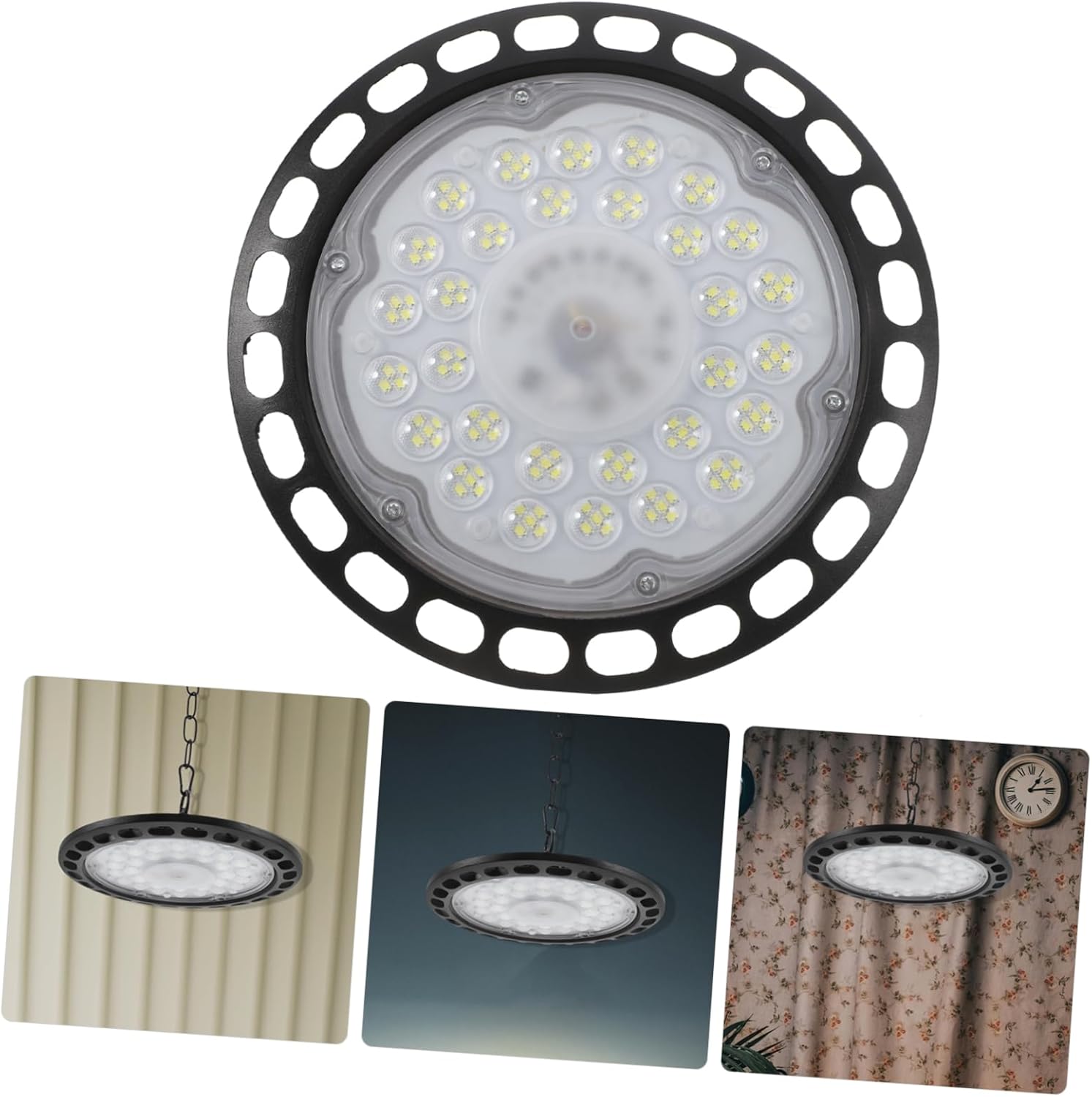 Uonlytech UFO Led High Bay Light Energy Efficient Shop Light for Garage Warehouse Use Bright Illumination for Spaces