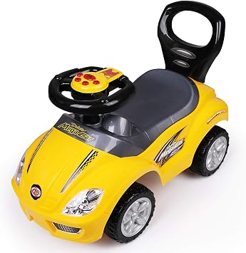 Freddo Toys Deluxe Mega Ride on Push Car Foot to Floor Yellow