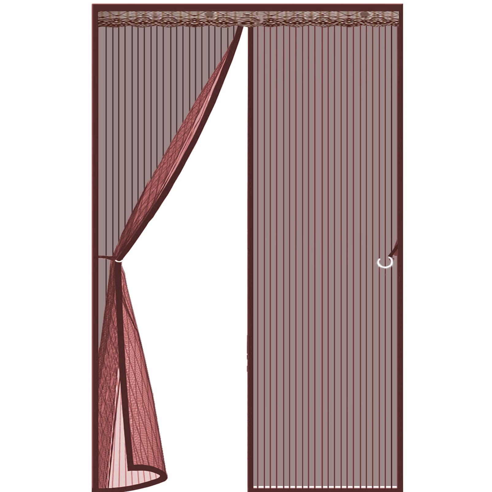 Moustiquaire Porte Fenetre AimantéE 230 X 225 Cm Facile à Installer Fermeture Automatique Moustiquaire Fenetre Animaux AcceptéS Pour Porte D Entrée Intérieur/Patio Blanc