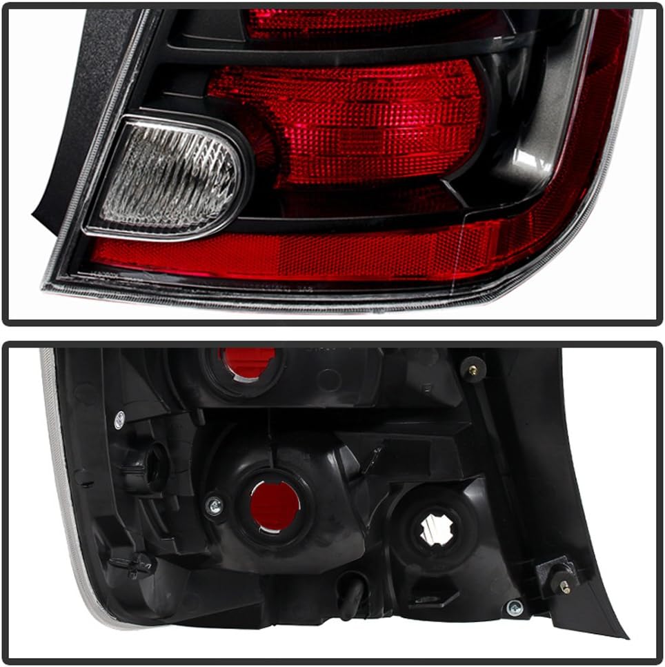 ACANII - For 2010-2012 Nissan Sentra SE-R/SR Black Rear Replacement Tail Light - Passenger Side Only