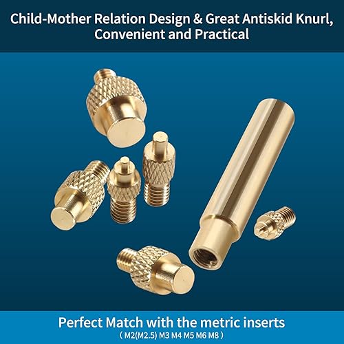 Miniatura 2 de FYSETC Prusa i3 MK3S+ MK4 Puntas de inserción de calor 6 piezas + adaptador de soldadura para piezas impresas de filamento 3D para M2 (M2.5) M3 M4