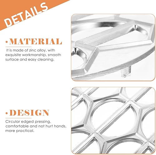 Miniatura 9 de Luxshiny Molde de bola de masa de aleación de aluminio de 14 agujeros para pelmeni caseros ravioles Wontons Conveniente máquina de prensa de masa de