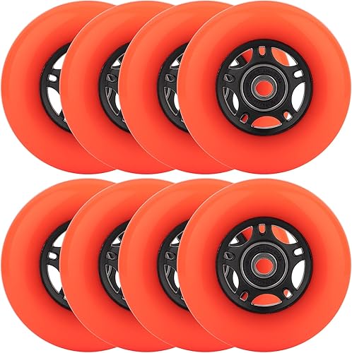 Miniatura 1 de WHEELCOME Paquete de 8 ruedas de patinaje en línea de 2.520in2.756in2.835in2.992in3.150in 85 A para interiores y exteriores con rodamientos ABEC-9 y