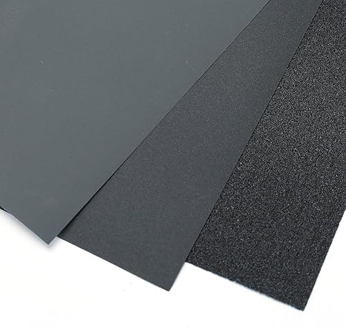 Miniatura 9 de LotFancy Papel de lija de grano 80 a 3000, 30 unidades, surtido de papel de arena húmeda seca de 9 x 11, hoja de lijado de carburo de silicio