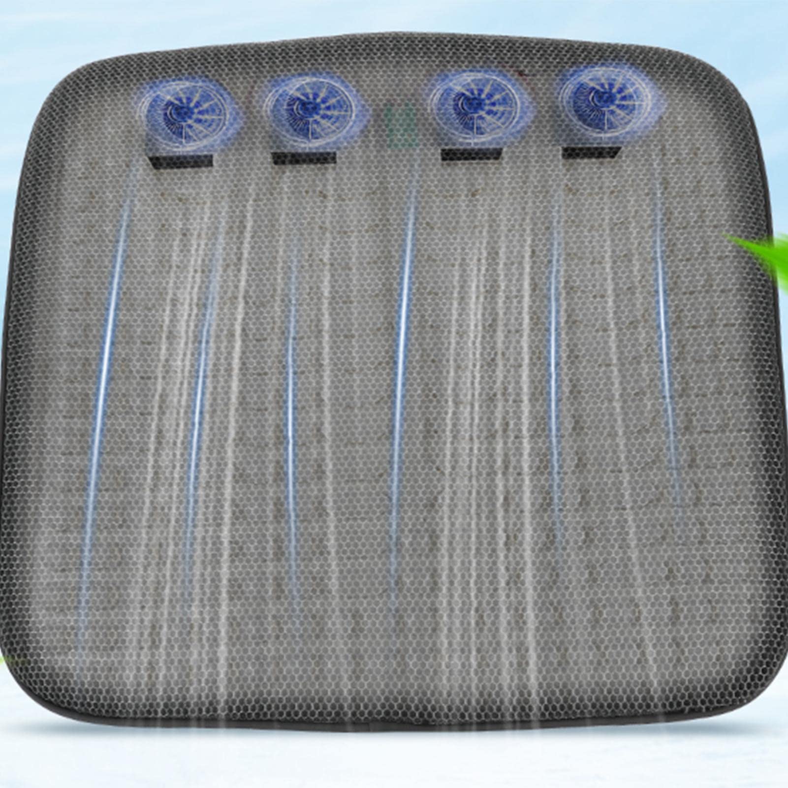 Cojín de asiento ventilado | Cojín de asiento de refrigeración USB - Cojín de asiento de coche de refrigeración Temperatura ajustable automotriz Cojín de asiento de coche de refrigeración cómodo