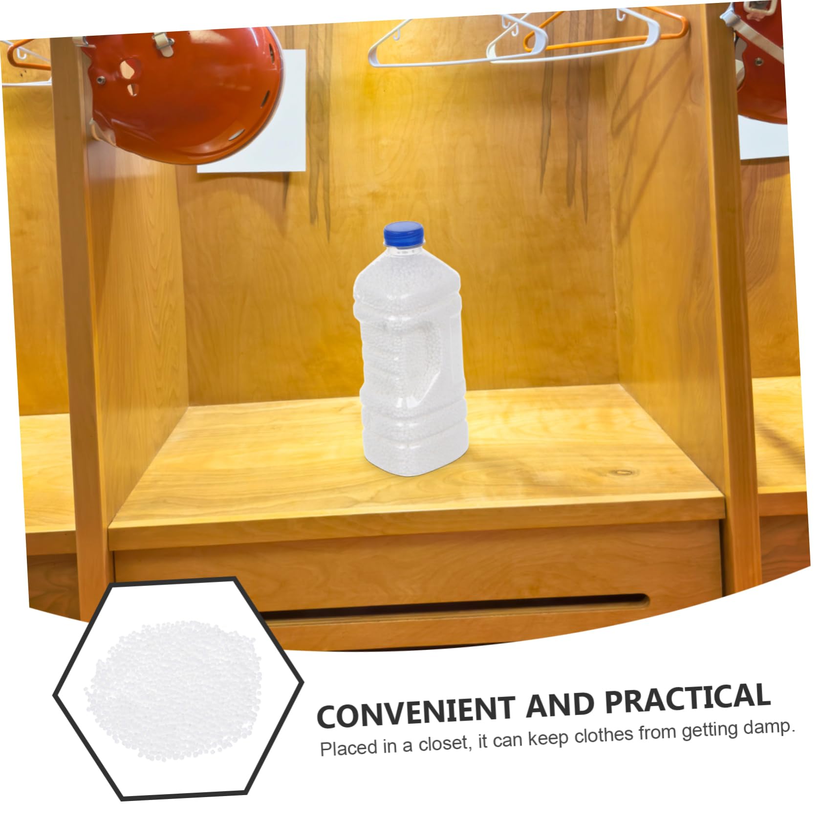 Granuli Bianco Ricaricabili Deumidificatore Assorbiumidità | Plastica, per Bagni e Auto, Effetto Prolungato ad Alta Efficienza, Riduce L’umidità