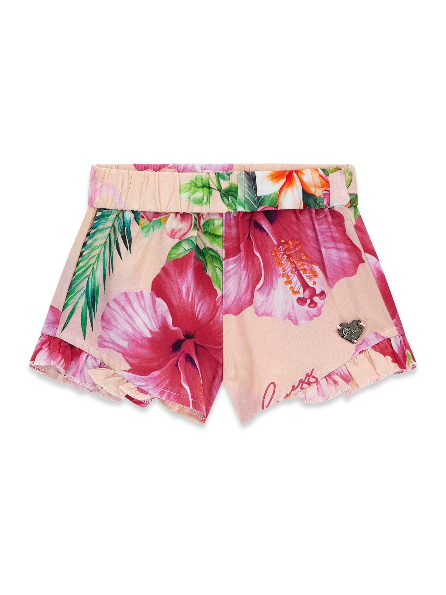 GUESS Pantaloncini Bimba Art K6GD01 WG5S2